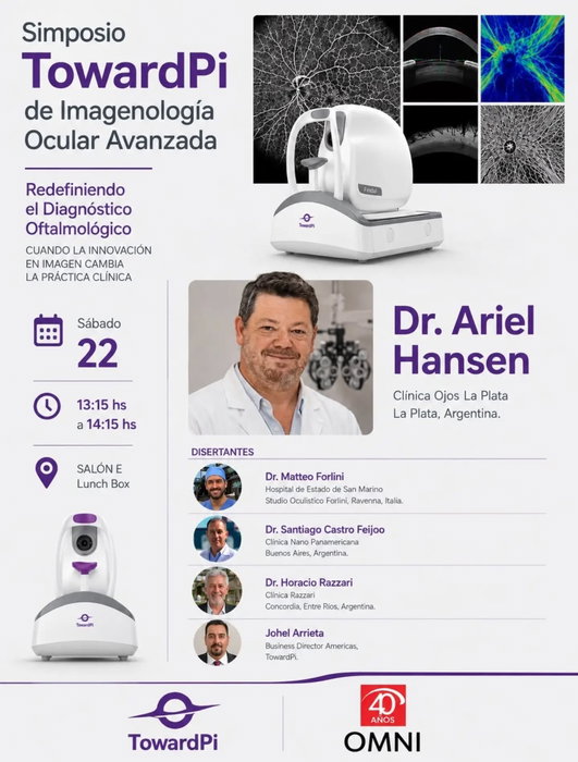 SIMPOSIO TOWARDPI | IMAGENOLOGÍA OCULAR AVANZADA La innovación en imagen está transformando la práctica clínica. En el marco de FACOEXTREMA 2026, te invitamos…