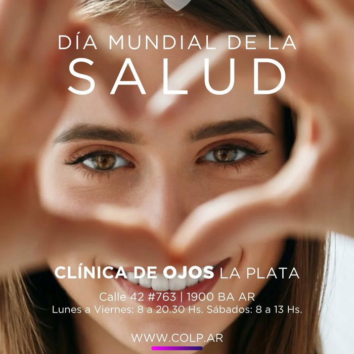 Hoy es el Día Mundial de la Salud 🌍 Cuidar tu salud visual también es calidad de vida. En Clínica de Ojos La Plata, estamos para acompañarte en cada mirada. �…